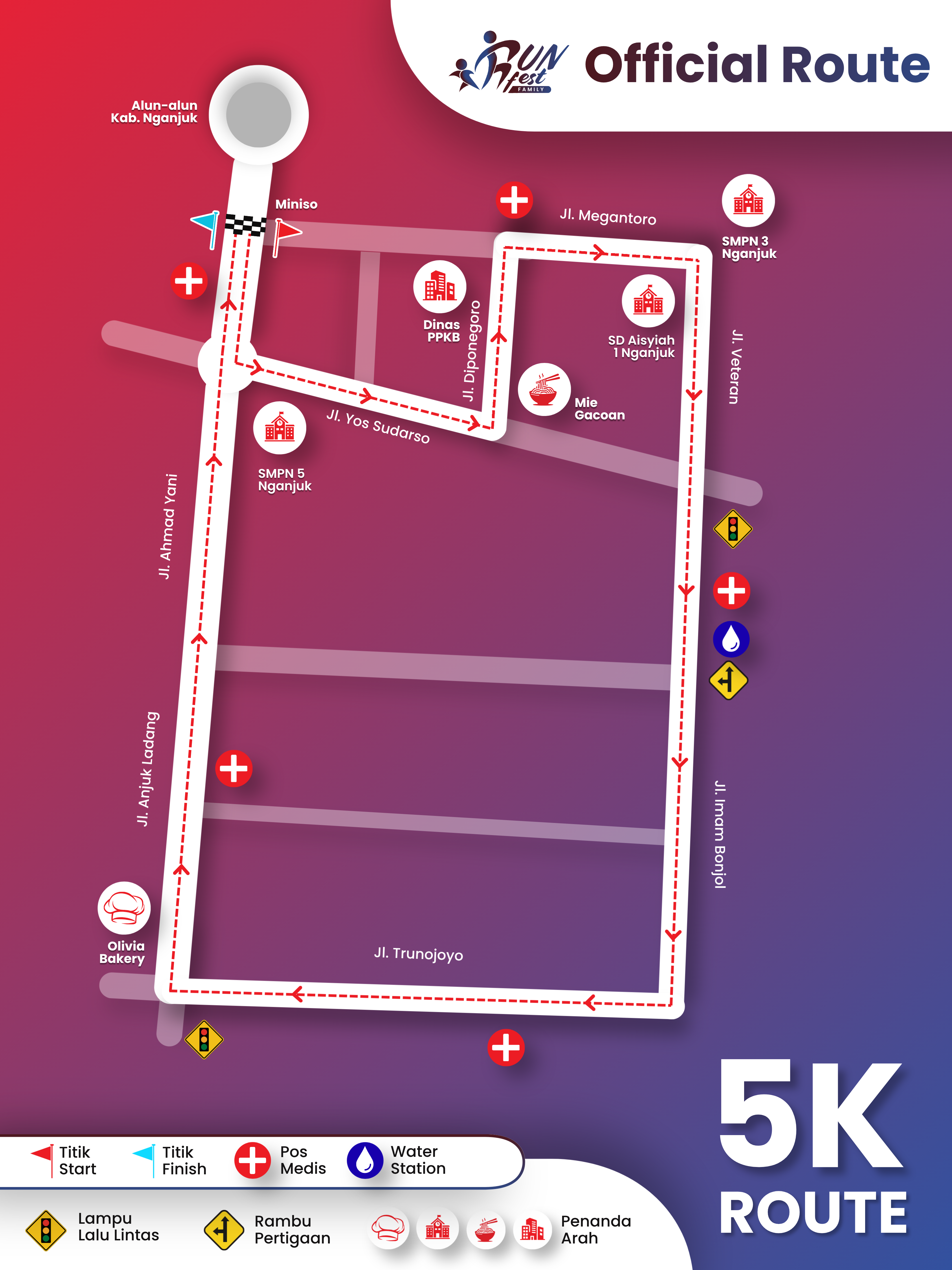 Peta Rute Runfest Family 2026